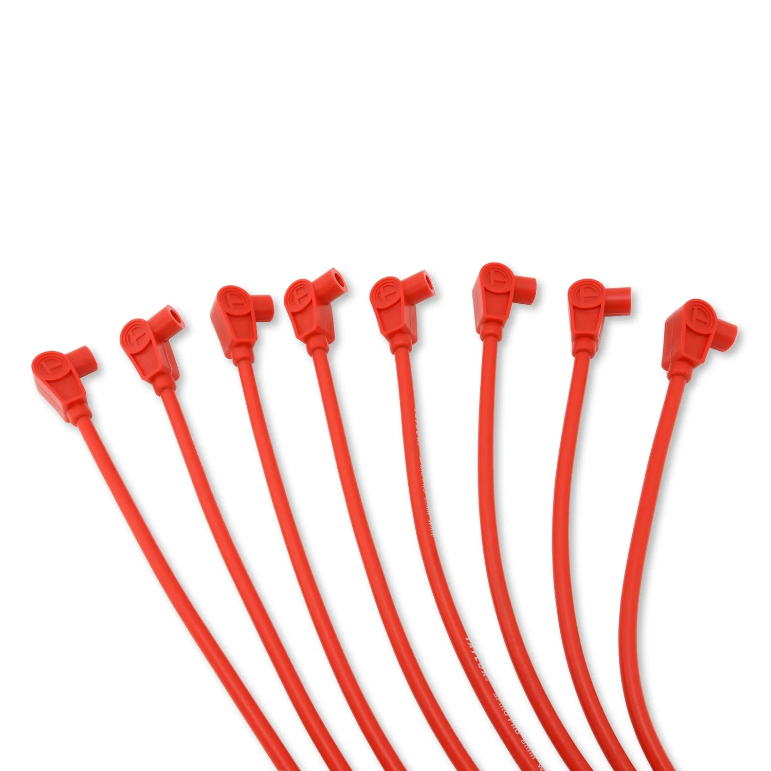 Spark Plug Wire Set Universal 8mm Silicone Spiro Pro 350 ohm_ft Red 74252